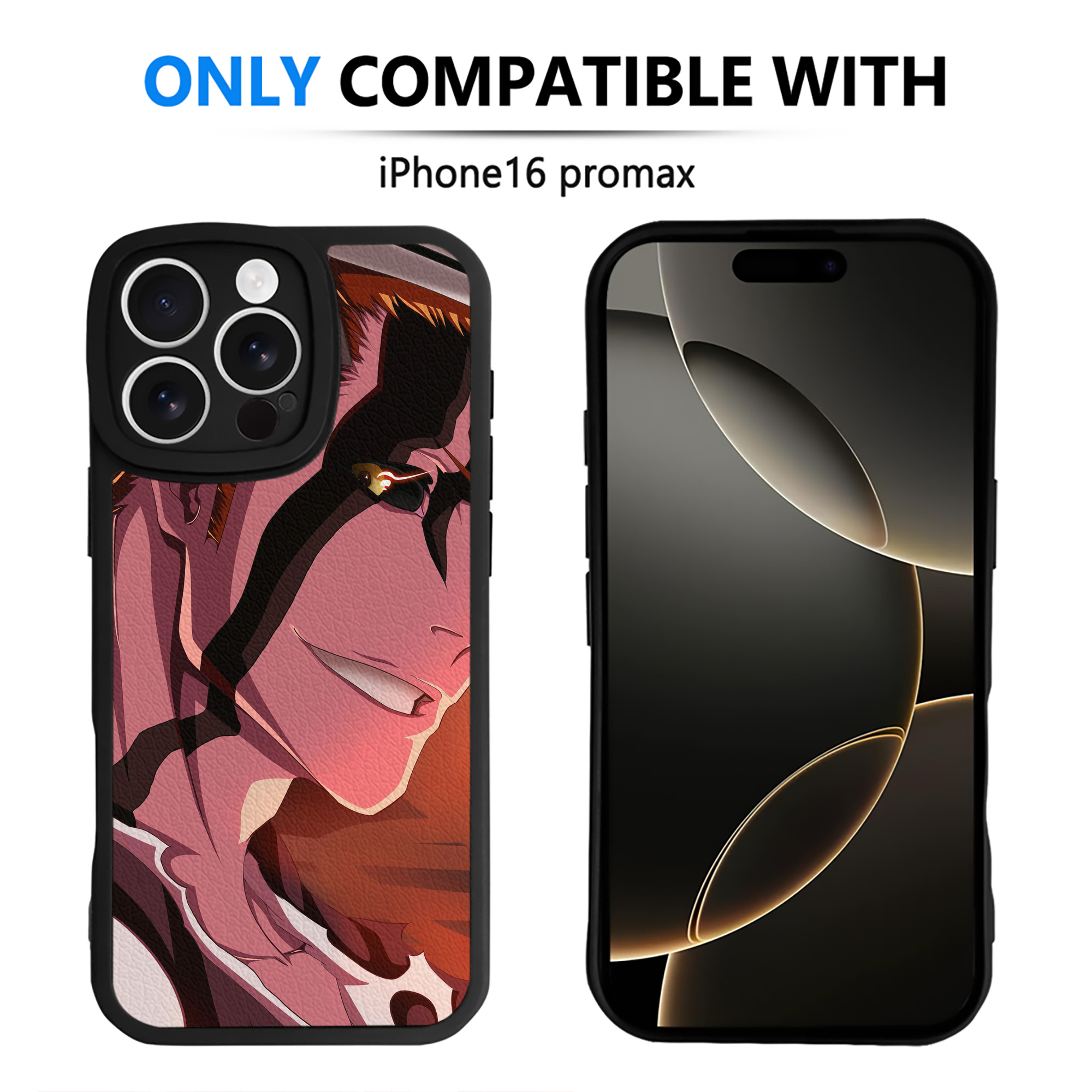（画像用） ブリーチ BLEACH 【iPhone 16シリーズ対応】シリコンスマホケース（レザー調） 材質：シリコン